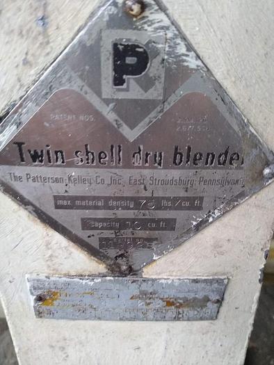 Used 10 cuft Patterson Kelley Twin Shell Blender SS
