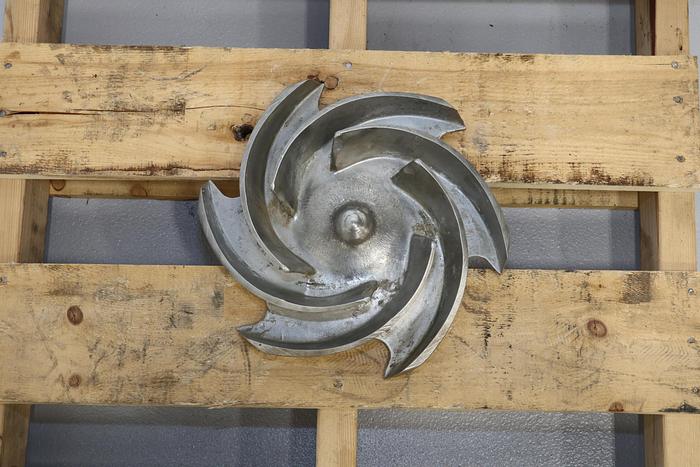 Used Goulds 3196 4x6x13 6-Vane Impeller #44304
