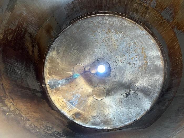 Used Tank, 3,000 Gallon, S/st, Slight Cone Bottom, Storage Tank #S744584
