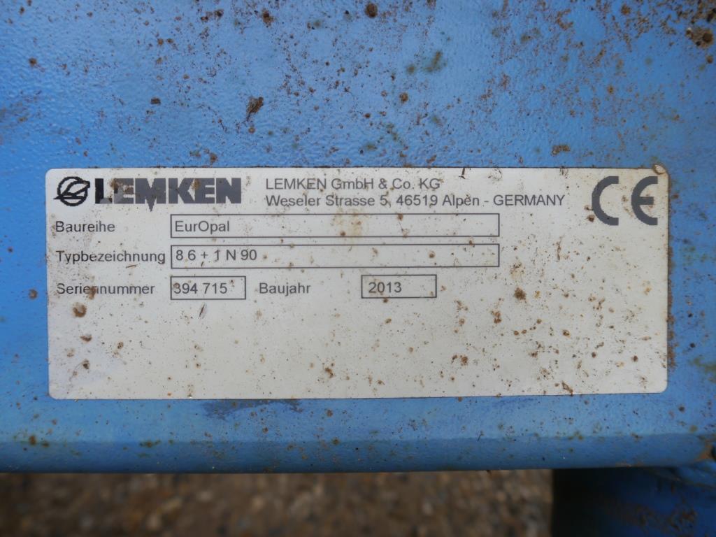 Used Lemken EurOpal 8 6+1 Reversible Plough