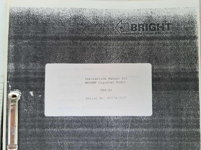 Used Bright OTF Cryostat