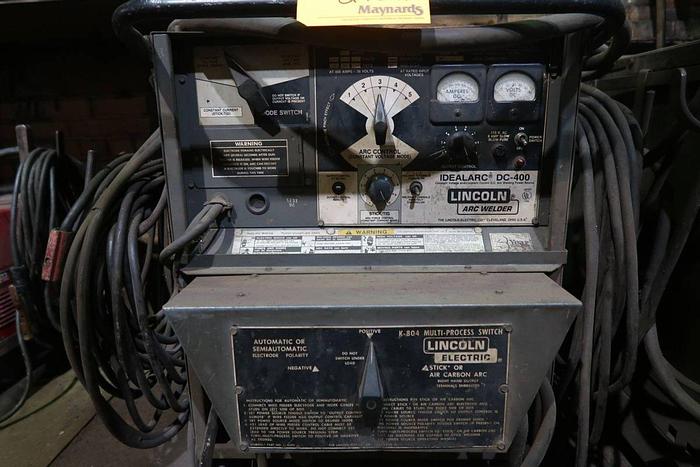 Used LINCOLN ELECTRIC IDEALARC DC-400 ARC WELDER