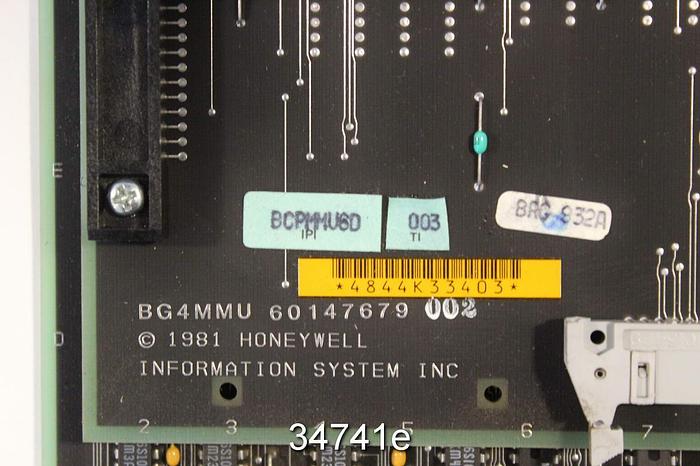Used Honeywell 60147679-002 PC Board with 60144780-001 #34741