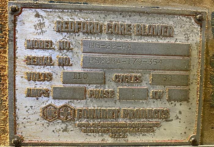 Used REDFORD CORE MACHINE HS-22-RA