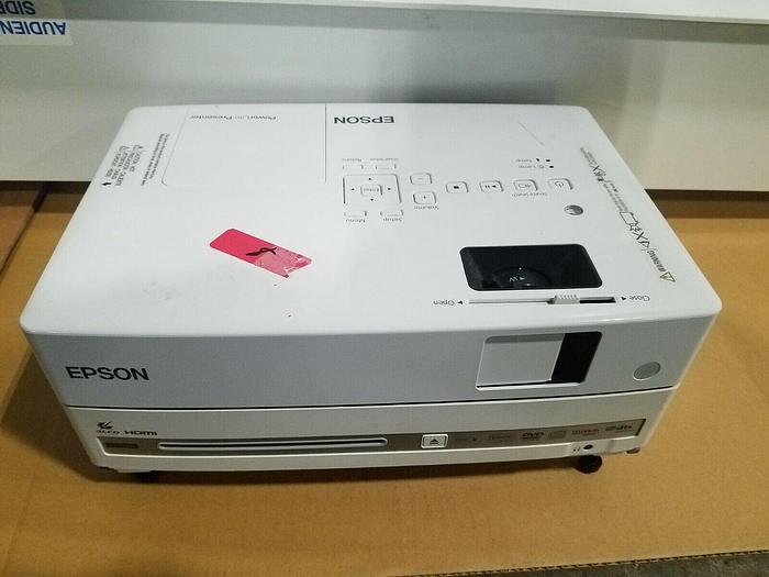 Used 2015 DA-Lite Motorized Retractable 10 Foot Screen with Epson LCD Projector