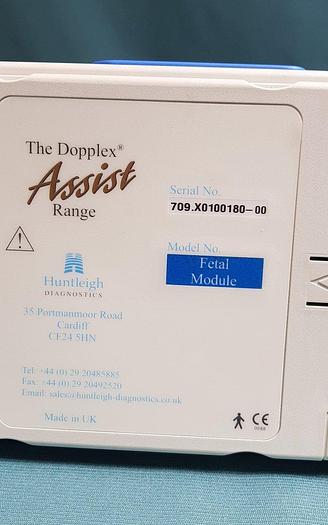 Used Huntleigh Diagnostics Dopplex Assist Range+ACT3 AUS3 Ultraschalltransducer träger ohne Speicherkarte