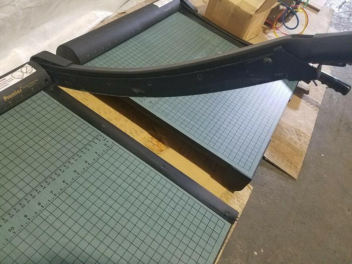 Used Premier Paper Cutters 18" Cutting Length Steel Blade Excellent!