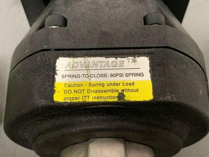 Used ITT Pure-Flo A209 Stainless Steel 3-Way Diaphragm Valve w/ 2" Sanitary Fittings