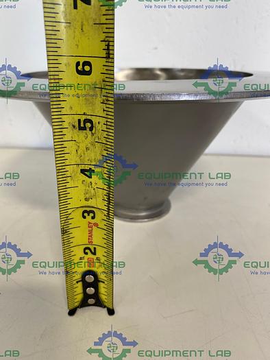 Used Stainless Steel Sanitary Reducer 12" OD to 2 1/2" Sanitary Fitting 5 1/2" Height