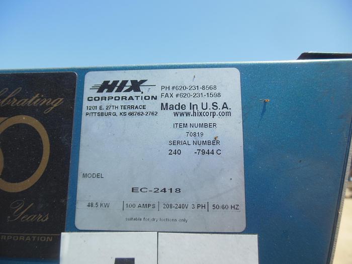 Used Oven, Belt, 24" X 18', HIX, Mdl EC2418 #S742401