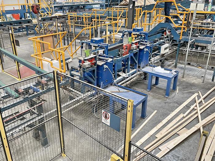 Gebruikt Almab – Stenner – Leadermac high speed resaw-planing line