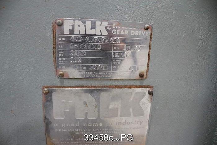 Used Falk 403-1070FZB3 Gear Box, Ration 11.43/1 #33458