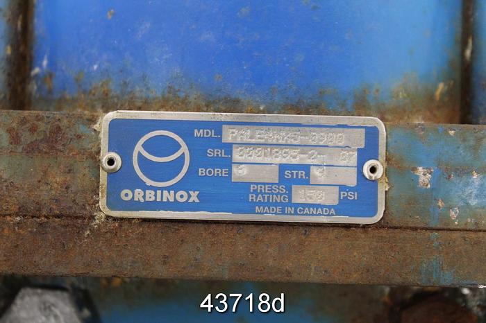 Used Orbinox 8" Air Operated Knife Gate Valve #43718