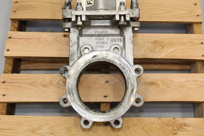 Used Fabri-Valve 6" Hand Operated Knife Gate Valve #43983
