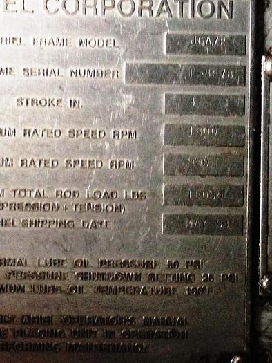 Used Sullair 1150/350 Air Compressor & JPG Booster Combination