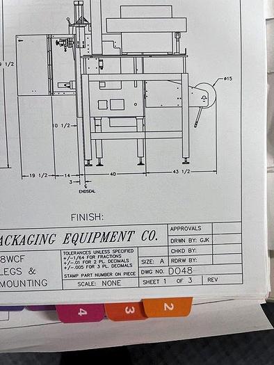 Used GENERAL VERTICAL FILL FORM/FILL/SEAL PACKAGING MACHINE