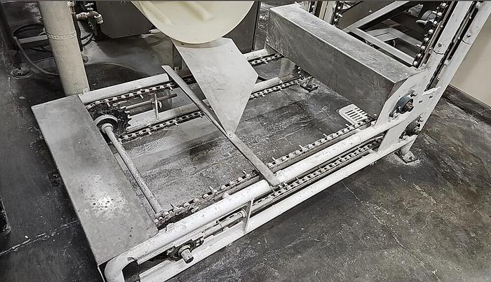 Used Pita chip packaging line