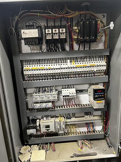 Used Pita chip packaging line