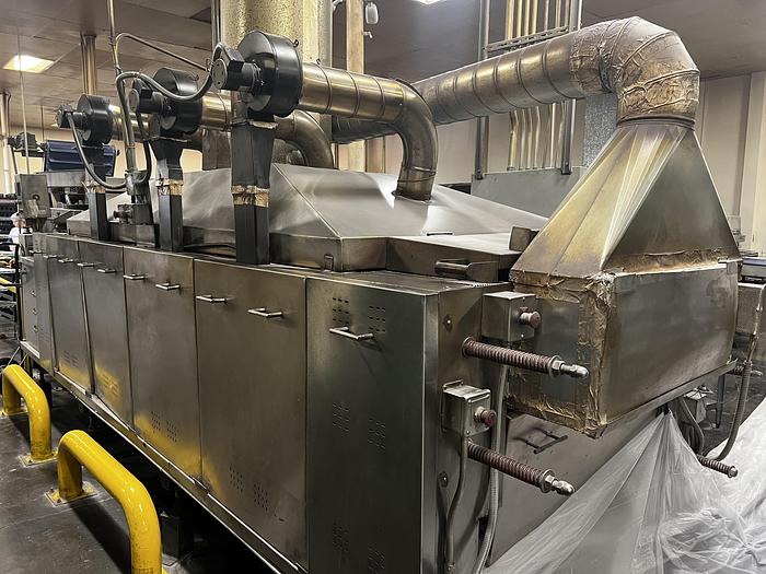 Used Pita chip packaging line