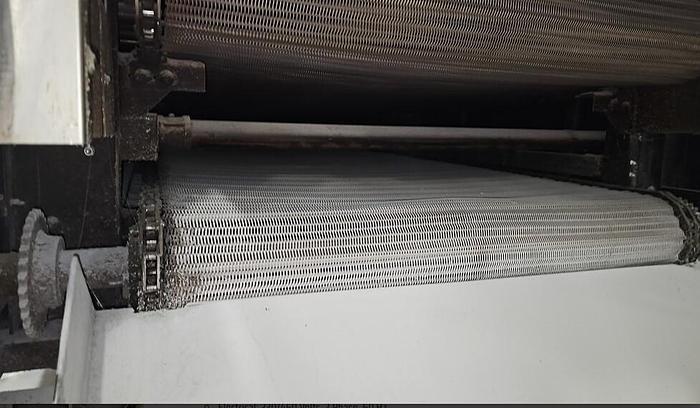 Used Pita chip packaging line