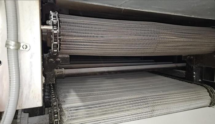 Used Pita chip packaging line