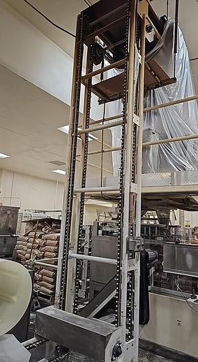 Used Pita chip packaging line