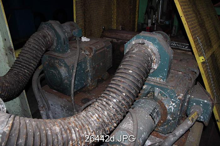 Used Lenox  Shaftless Rewinder, 150" Roll Face, 4000 Fpm, 19.88" Diameter Rolls, 60" Diameter Rewind, 60 Hp Dc Drive Each Drum #26442