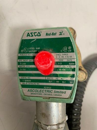 Used ASCO Red-Hat 8210G2 Valve W/ Hose