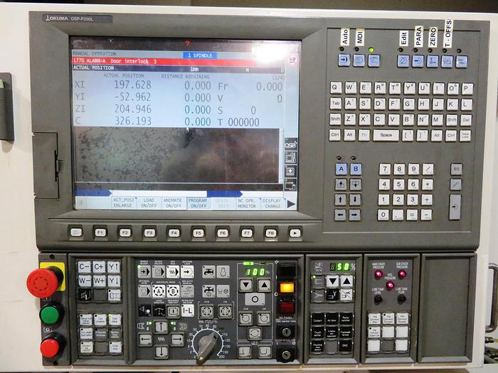 Used 2008 Okuma Multus B200W Multi Axis CNC Turning Lathe