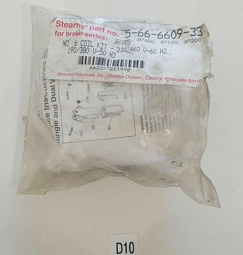 *NEW IN BAG* Stearns 5-66-6609-33 NO. 6 COIL KIT 230/460V 60HZ + Warranty!