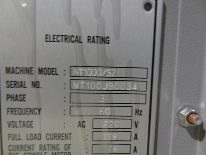 Used MORI SEIKI NT1000SZ MULTI AXIS TURNING/MILLING CENTER