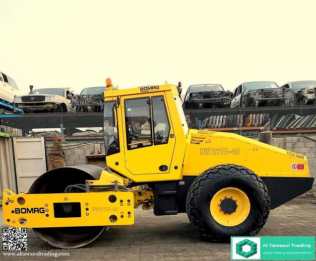 Used 2010 BOMAG BW 211D-40 Single Drum Roller