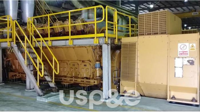 Used 100 MW 2004 Used Caterpillar 16CM32C HFO Fired Diesel Power Plant Generator Sets