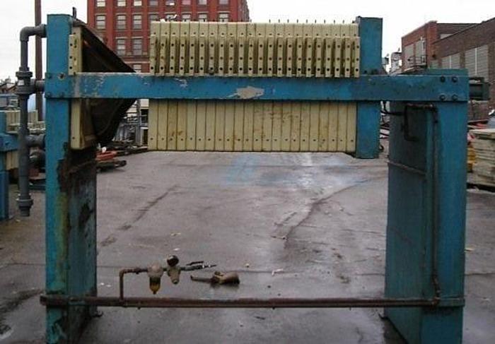 Used 11 CU. FT. JWI FILTER PRESS – POLYPRO. – 800 MM