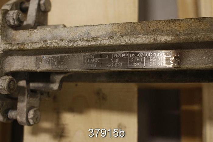 Used Velan 2" Hand Operated Knife Gate Valve #37915