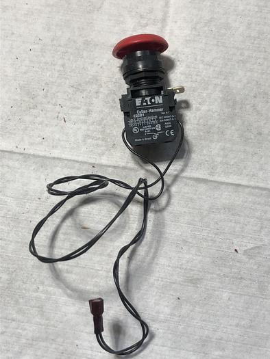 Used Cutler-Hammer E22B1 w/ E22B2 Red Emergancy Stop Button(E3)