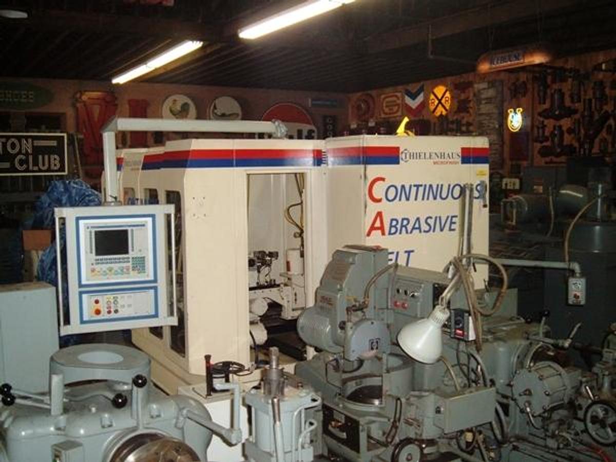 Used Thielenhaus CAB, continuous abrasive belt, microfinisher, CNC, few hours, 2000