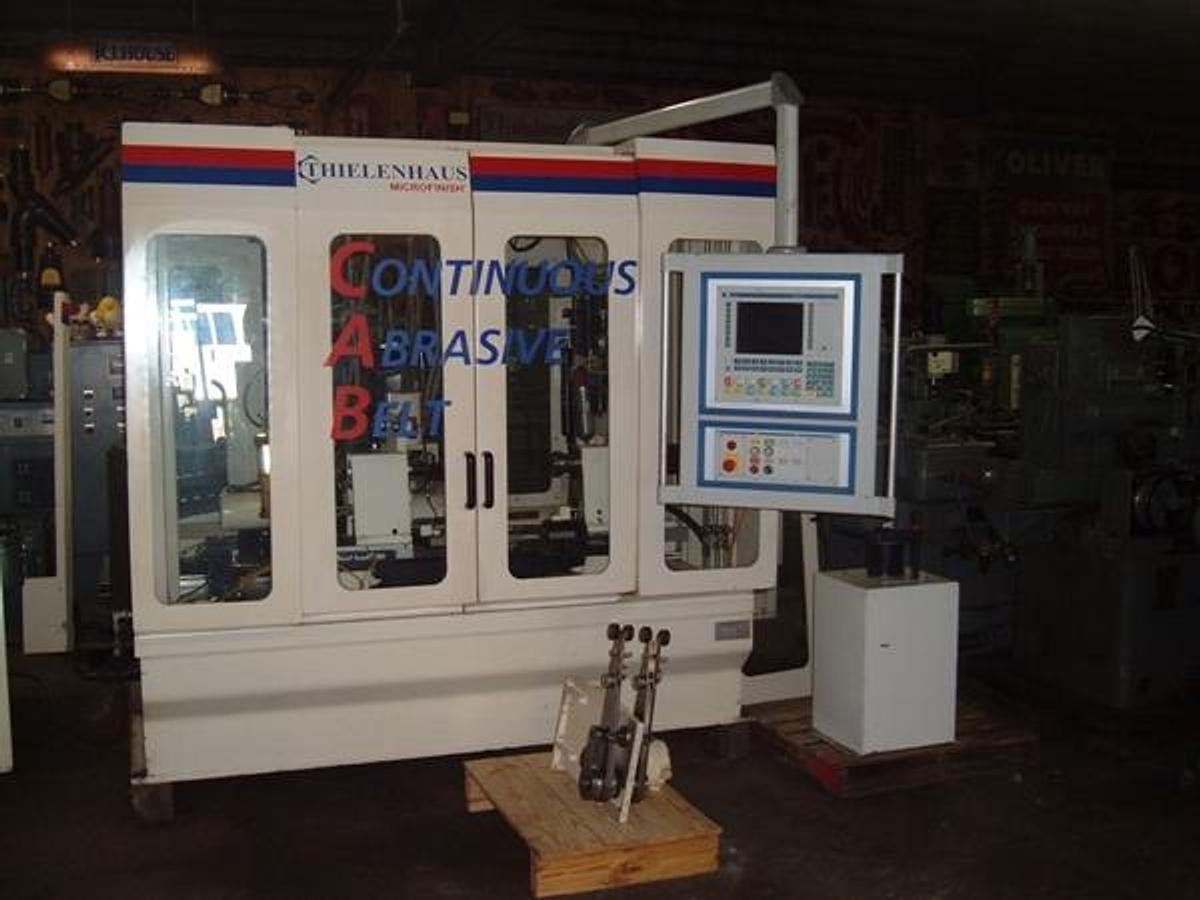Used Thielenhaus CAB, continuous abrasive belt, microfinisher, CNC, few hours, 2000