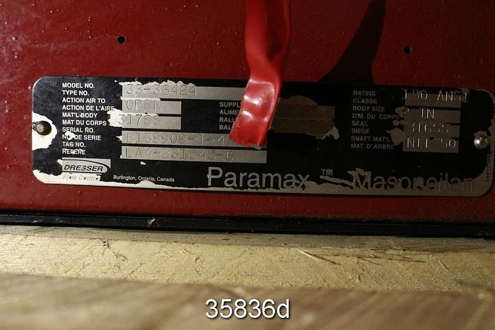 Used Masoneilan 33-36424 Masoneilan 2" V-Ball Control Valve #35836