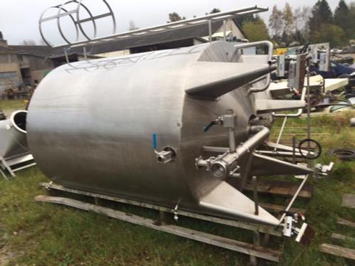 Brugt 6 m3 rustfri tank med varmekappe
