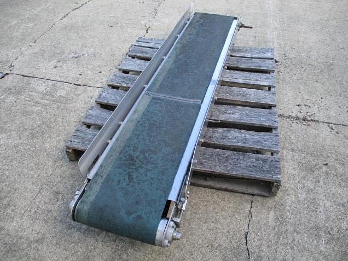 Used Conveyor; Blue Belt; 12"W x 6'L