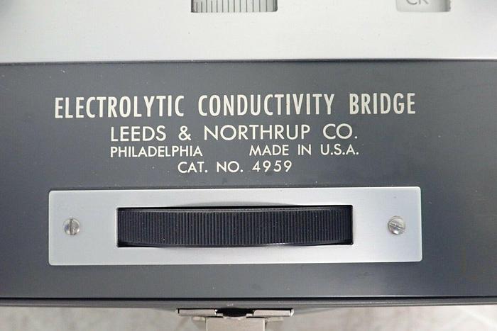Used Leeds & Northrup 4959 Electrolytic Conductivity Bridge