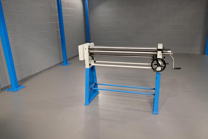 MACH-ROLL 1000 mm x 60mm geared bending rollers