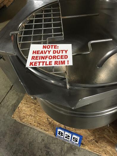 Used CLEVELAND RANGE #MKDL-60-T, 60 GAL. TILTING COOKER/MIXER "DIRECT" STEAM KETTLE, (#825)
