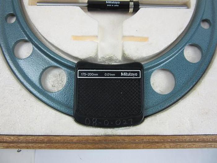 Used MITUTOYO 175mm - 200mm, 0.01 mm MICROMETER NO. 103-144