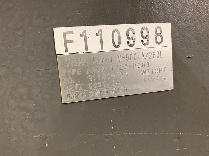 Used 2010 FANUC M900iA/260L 6 AXIS CNC ROBOT WITH R30iA CONTROLLER