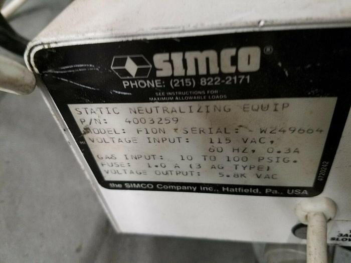 Used Simco Top Gun Static Neutralizing Blow Off Gun