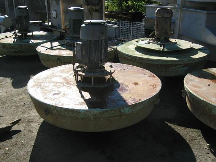 Used Aqua Aerobic  Floating Lagoon Aeration Units, 68" Dia Pontoon, 10 Hp, 1155 Rpm, 460 Volt #20856