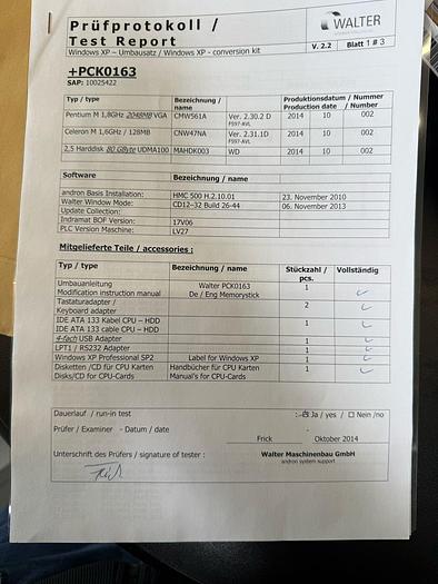 Usado 2000 Walter HELITRONIC POWER PRODUCTION