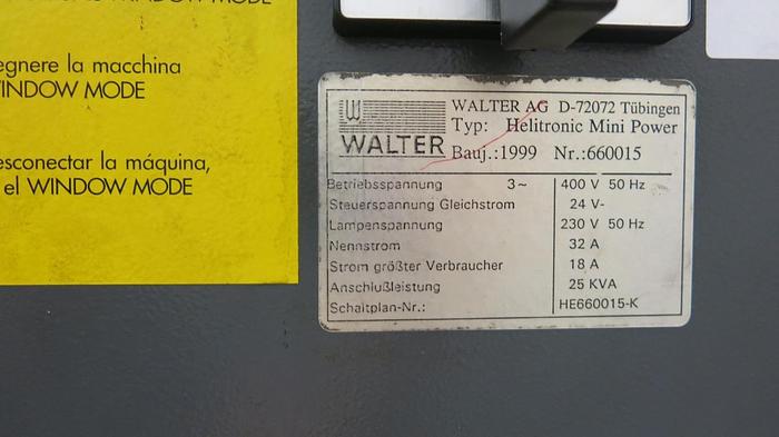 Usado 1999 WALTER MINI POWER AUTOMATIC LOAD